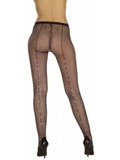 Fishnet Tights with Diamonds on Backseam